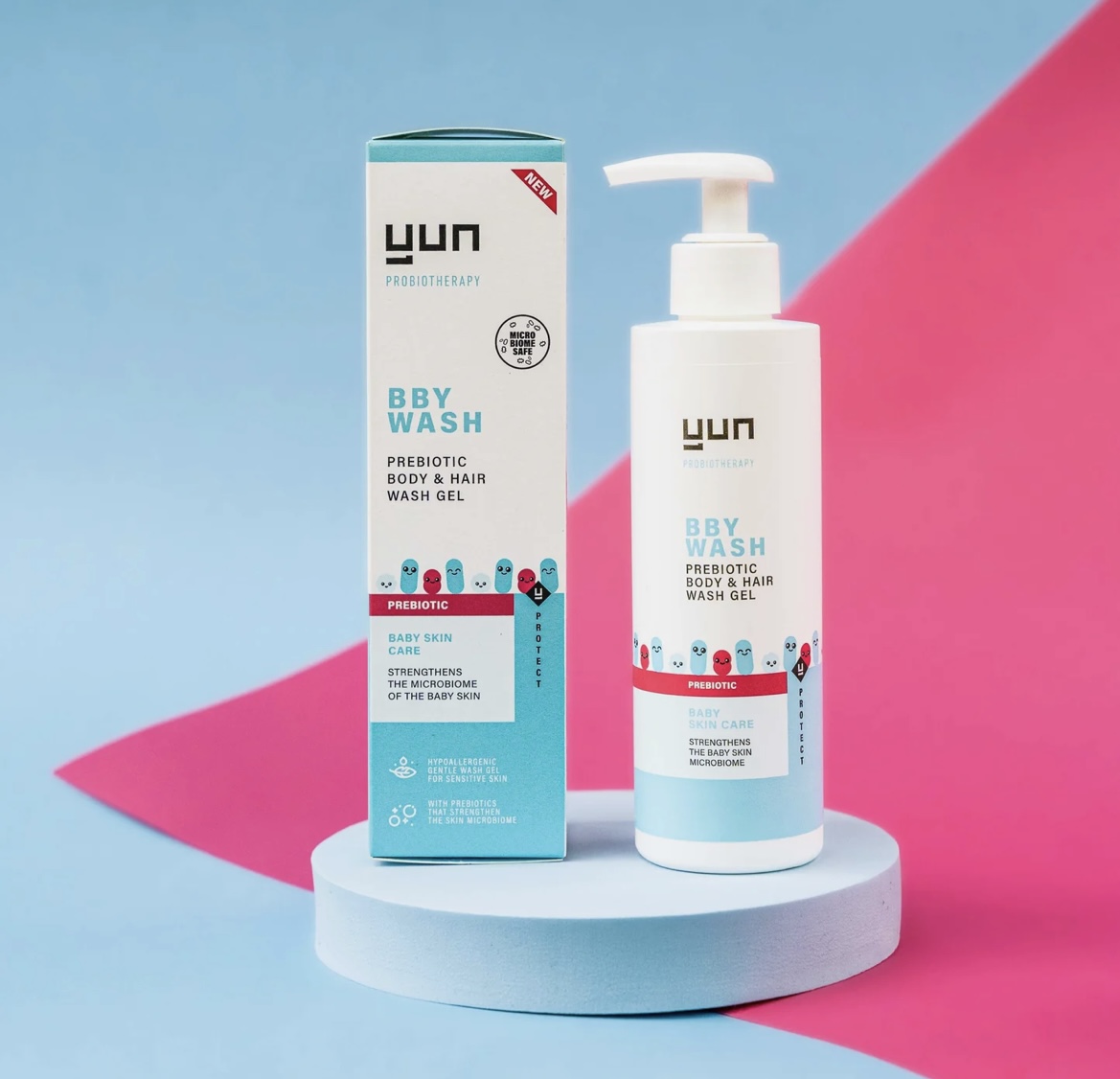YUN BBY PREBIOTIC BODY + HAIR WASH GEL - ΠΡΕΒΙΟΤΙΚΟ ΚΑΘΑΡΙΣΤΙΚΟ ΤΖΕΛ ΓΙΑ ΜΩΡΑ 200ML